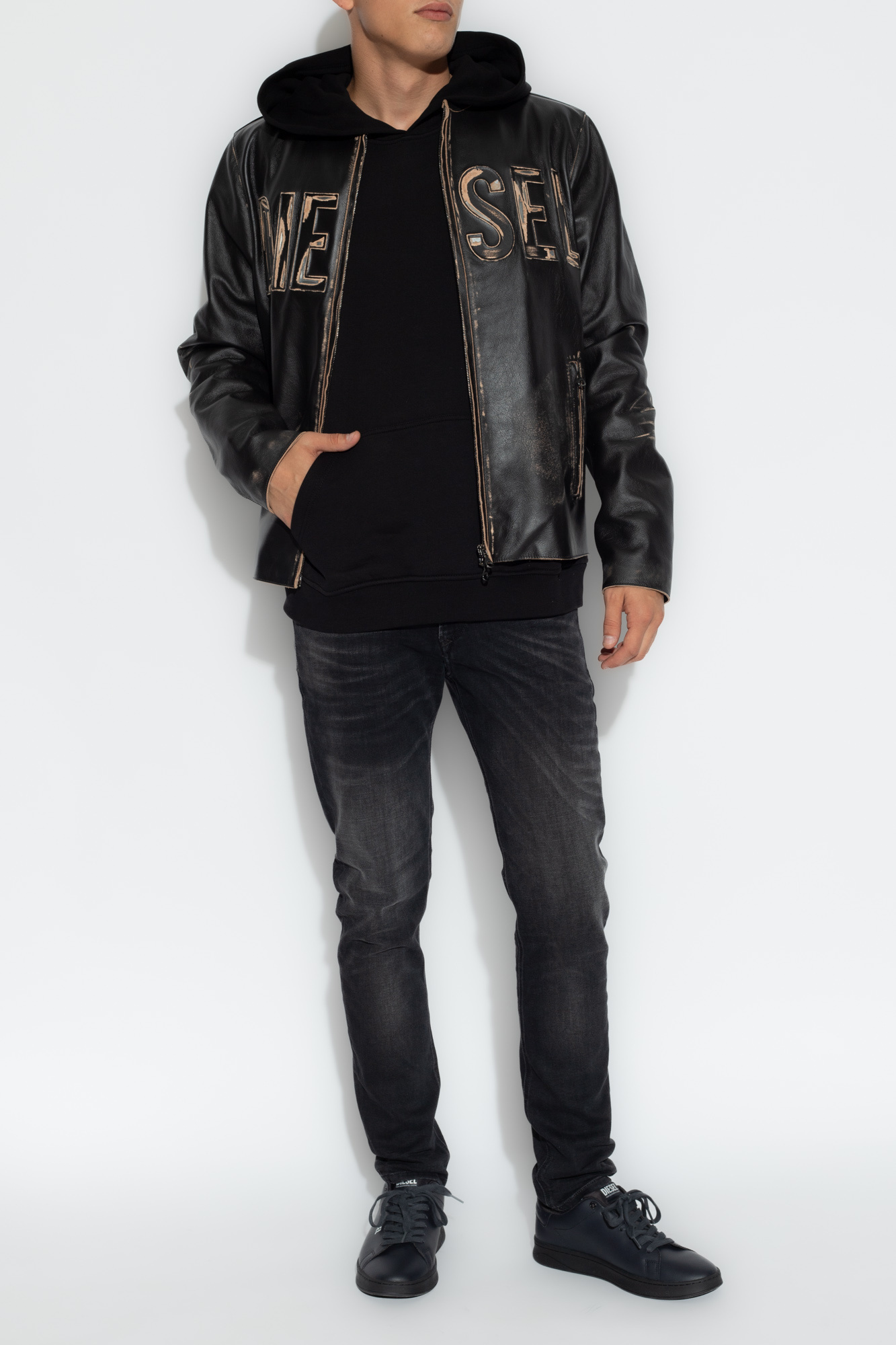 Diesel 'S-NLABEL-HOOD-L1' hoodie | Men's Clothing | Vitkac